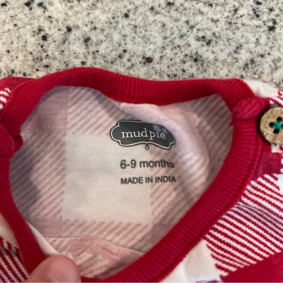 Mud Pie Baby Reindeer Outfit Christmas Winter 6-9 Months - Picture 3 of 5